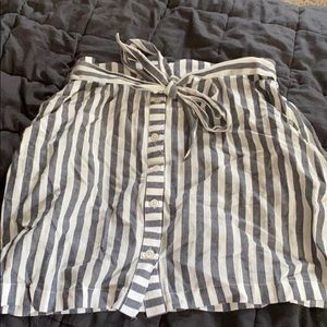 cute gray and white skirt